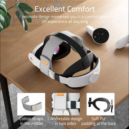 SYNTECH SYNM049P VR Headset Strap for Meta Quest 3 / 3S Adjustable Headband Removable Head Strap
