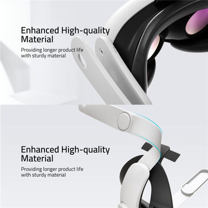 SYNTECH SYNM049P VR Headset Strap for Meta Quest 3 / 3S Adjustable Headband Removable Head Strap