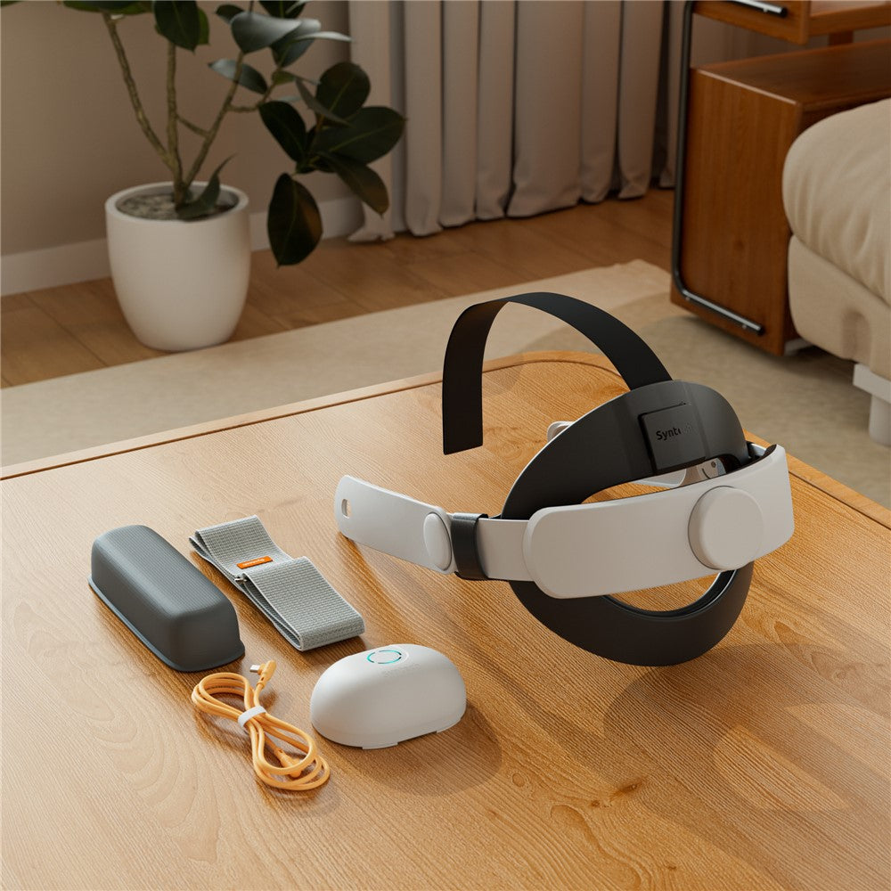 SYNTECH M48PE VR Headset Strap with Battery for Meta Quest 3 / 3S Adjustments Virtual Reality Headband