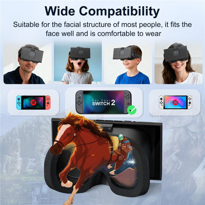 STARTRC GAMES VR Headset for Nintendo Switch 2 Virtual Reality Headset Gaming Experience Heat Dissipation