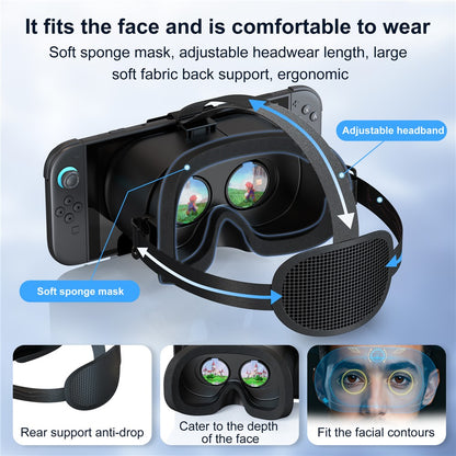 STARTRC GAMES VR Headset for Nintendo Switch 2 Virtual Reality Headset Gaming Experience Heat Dissipation