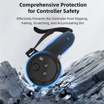 STARTRC GAMES For Meta Quest 3 / 3S Controller Sleeve with 2 Batteries, VR Headset Handle Grip Silicone Cover