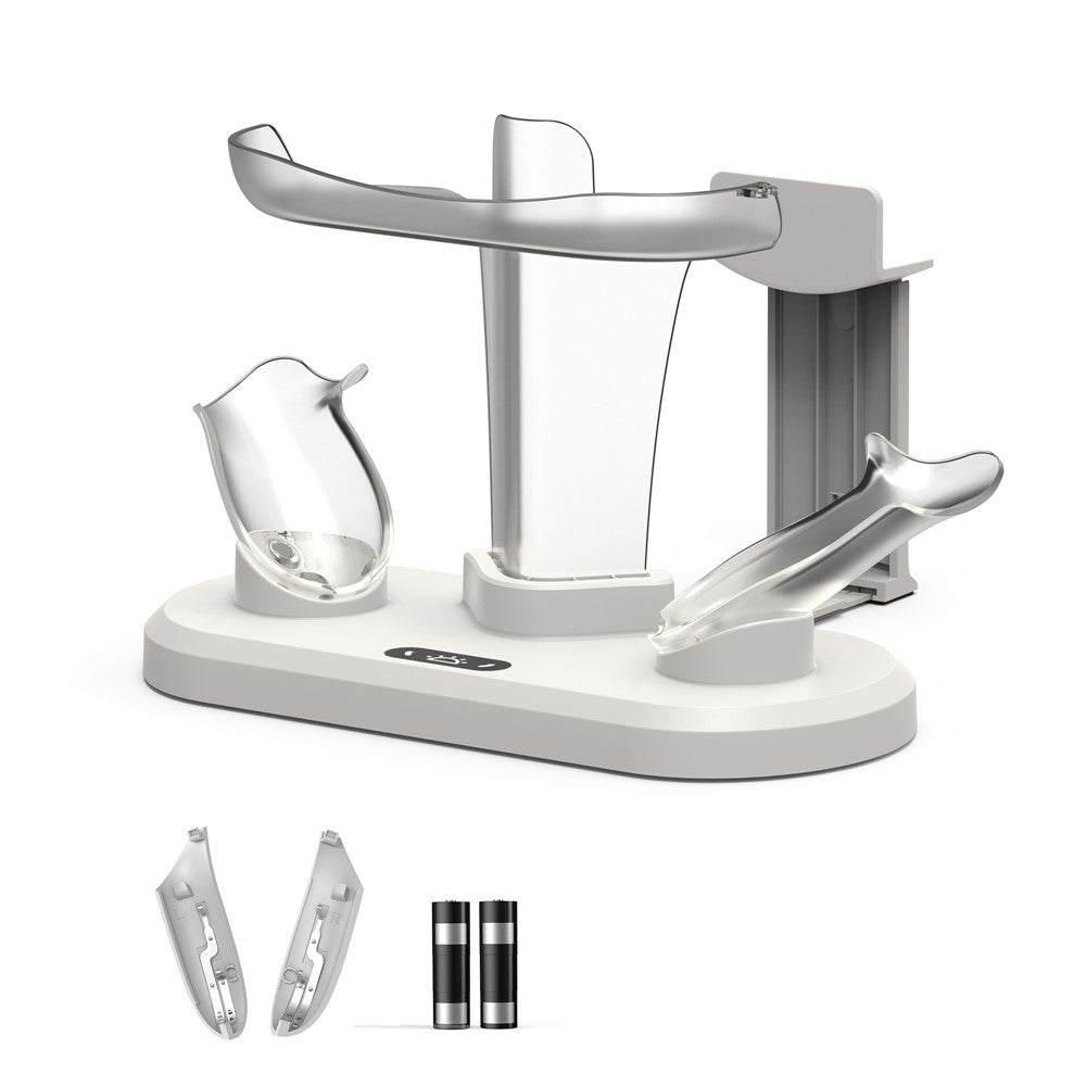 STARTRC GAMES For Meta Quest 3 / 3S Charging Dock Station with Dual Batteries, RGB Ambient Light, VR Headset Storage Holder