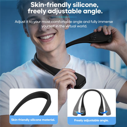 STARTRC GAMES 10000mAh Neck Mounted Power Bank for Meta Quest 3 / 3S / 2 / PICO 4 PD 18W Fast Charging VR Headset Battery Pack