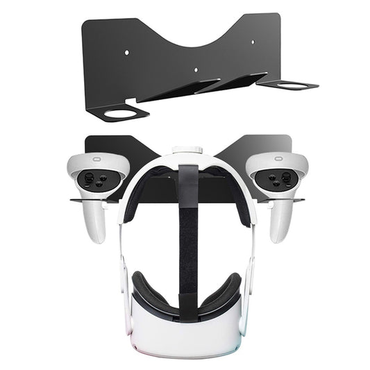 JYS JYS-MQ005 Wall Mounted Hook Stand VR Headset Controller Holder Storage Rack for Oculus Quest 2 / PS VR