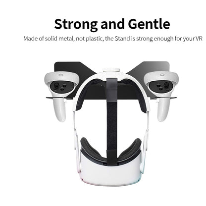 JYS JYS-MQ005 Wall Mounted Hook Stand VR Headset Controller Holder Storage Rack for Oculus Quest 2 / PS VR