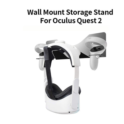 JYS JYS-MQ005 Wall Mounted Hook Stand VR Headset Controller Holder Storage Rack for Oculus Quest 2 / PS VR