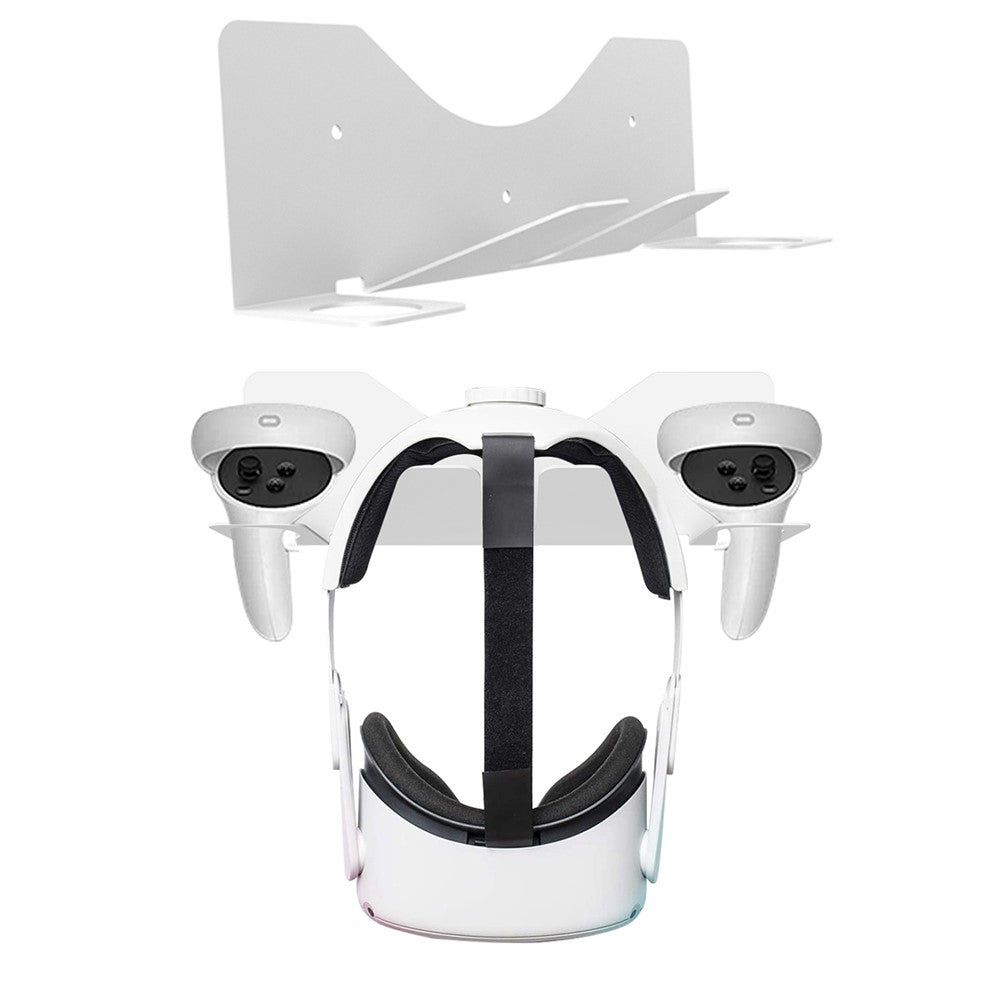 JYS JYS-MQ005 Wall Mounted Hook Stand VR Headset Controller Holder Storage Rack for Oculus Quest 2 / PS VR