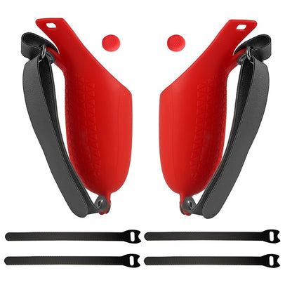 1 Pair Silicone Protective Grip Cover Handle Sleeve Case with Adjustable Palm Strap for Oculus Quest 2 VR Controller