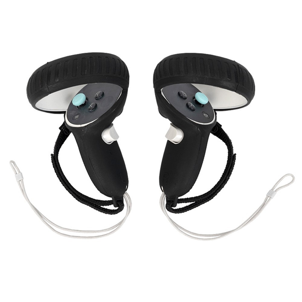 1 Pair Anti-scratch Silicone Controller Grip Cover for Oculus Quest 2 VR Accessories Gamepad Handle Protector