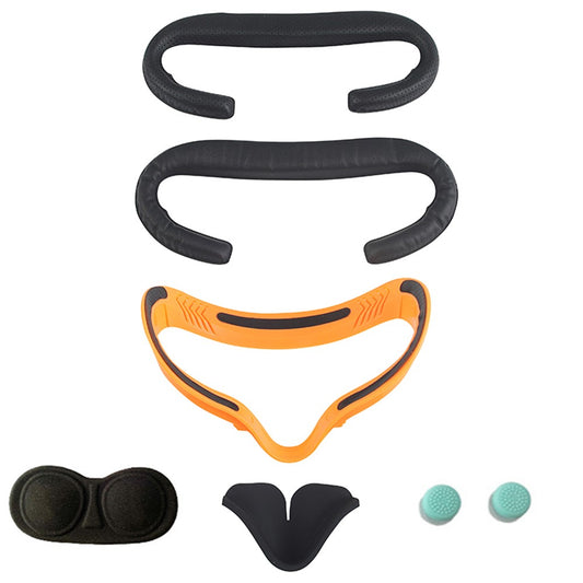 For Oculus Quest 2 6Pcs/Set VR Accessory Replacement with Touch Controller Grip Covers/Eye Covers/Face Cover/Frame/Lens Cover