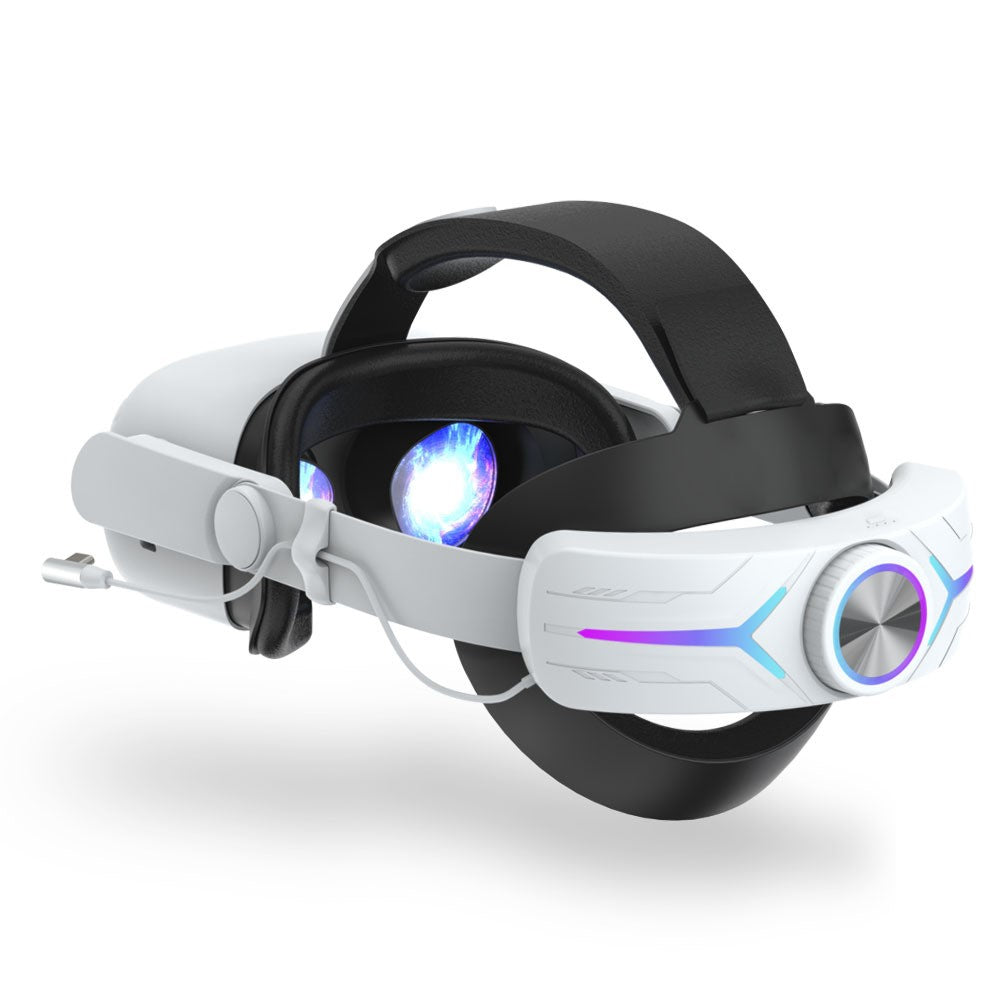 JY-HC2 For Oculus Quest 2 VR Glasses Headband Adjustable Head Strap with 8000mAh Battery