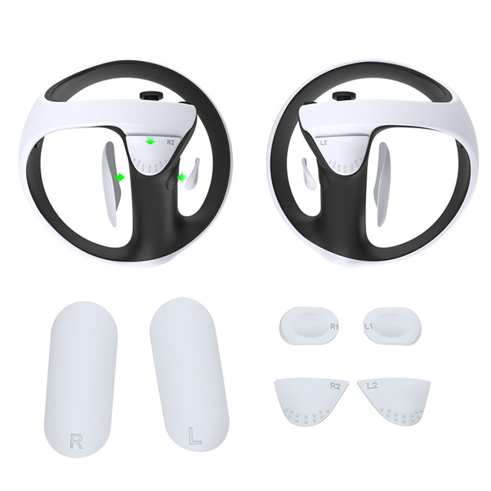DOBE TP5-2512 Silicone Protective Pad Cover Set for PS VR2 Handle Sleeves Controller Skin Grip