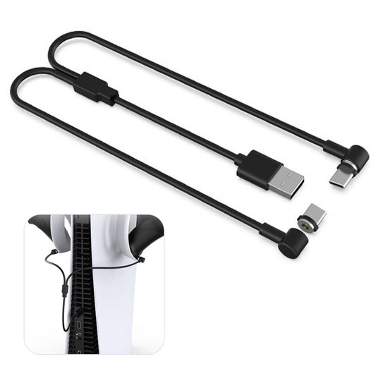 DOBE TP5-2520 For PS VR2 Controller 1 USB to 2 Type C 90 Degree Magnetic Charging Cord USB C Charger Cable
