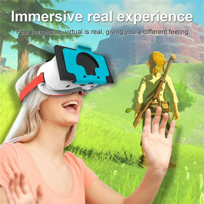 DEVASO VR Headset for Nintendo Switch Game Console Heat Dissipation Plastic Headband VR Glasses