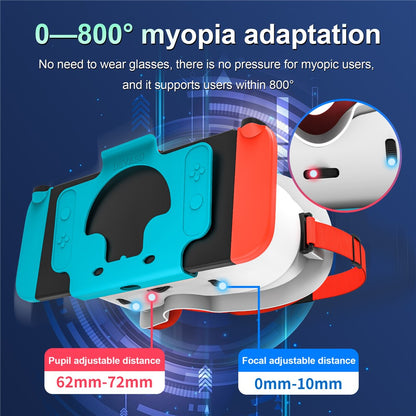 DEVASO VR Headset for Nintendo Switch Game Console Heat Dissipation Plastic Headband VR Glasses
