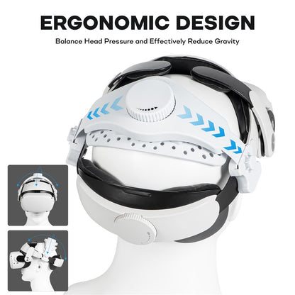 DEVASO Adjustable Head Strap for Meta Quest Pro / Quest 2 Elite Strap / Quest 3 Elite Strap / PICO 4 / PICO 4 Pro Accessories