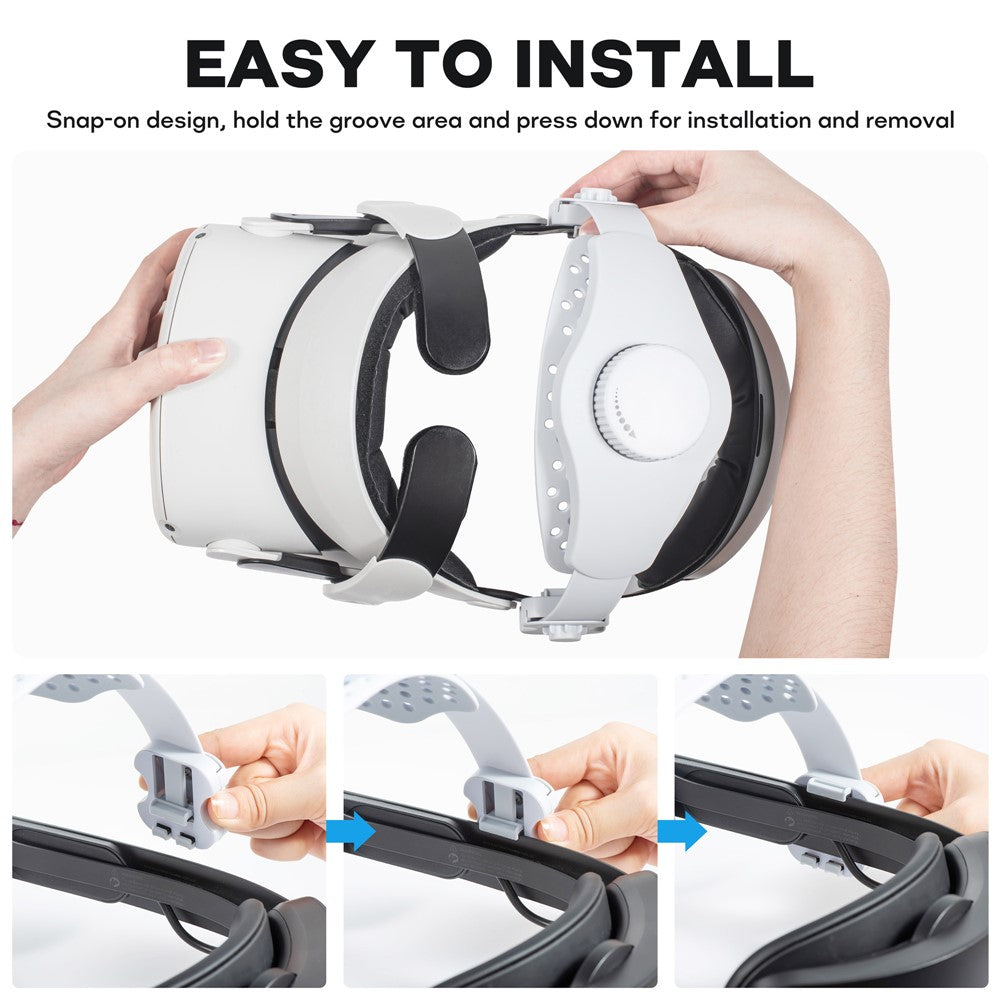 DEVASO Adjustable Head Strap for Meta Quest Pro / Quest 2 Elite Strap / Quest 3 Elite Strap / PICO 4 / PICO 4 Pro Accessories
