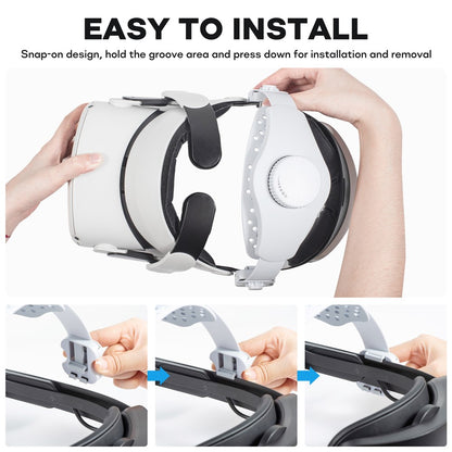 DEVASO Adjustable Head Strap for Meta Quest Pro / Quest 2 Elite Strap / Quest 3 Elite Strap / PICO 4 / PICO 4 Pro Accessories