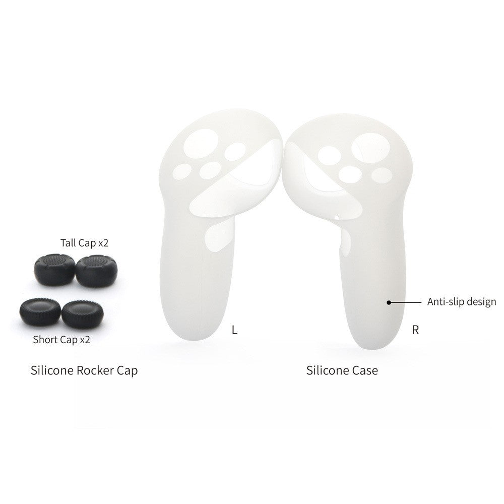 DOBE TY-3829 For Meta Quest 3 / Oculus Quest 3 VR Handle Anti-Collision Protection Sleeve Rocker Cap Silicone Case Guard