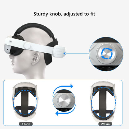 For Meta Quest 3 Adjustable Head Strap Headband Pressure Reduce Fixing Strap VR Accessory