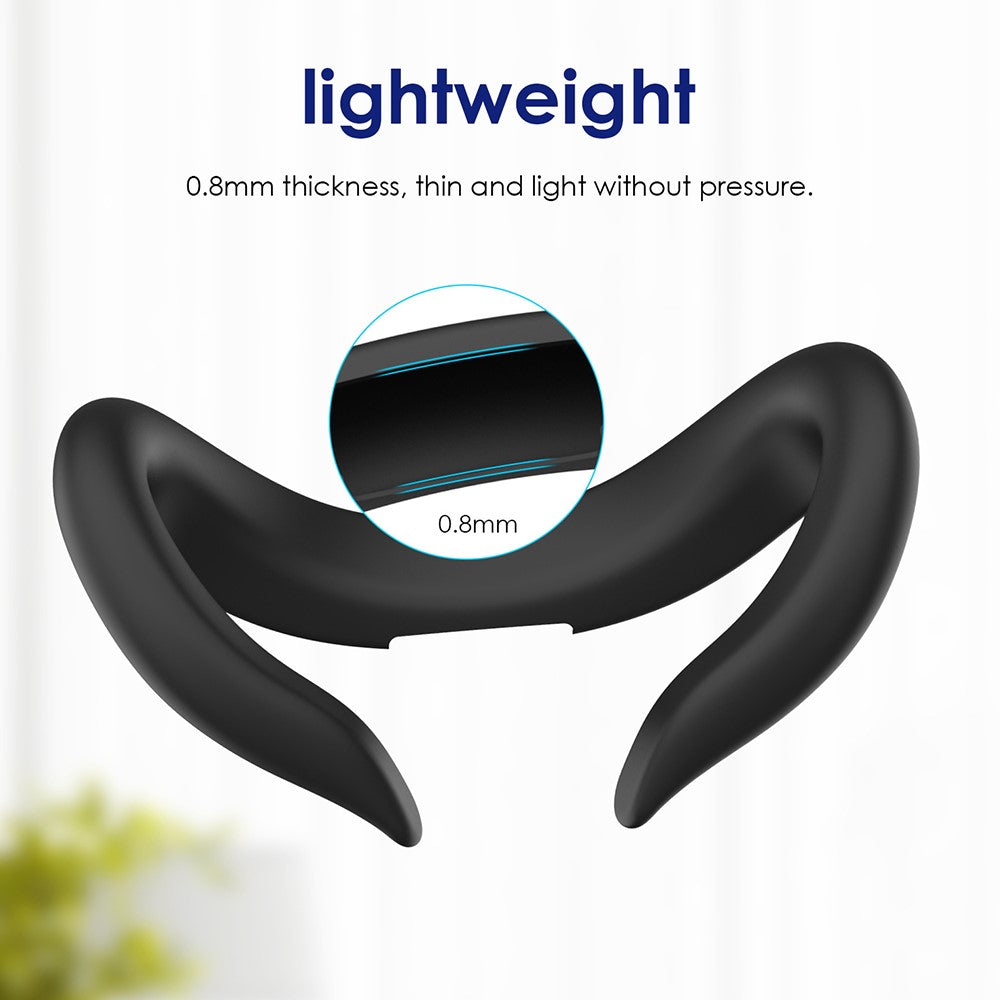 WOLMTT For Meta Quest 3 VR Silicone Eye Mask Anti-sweat Protective Cover