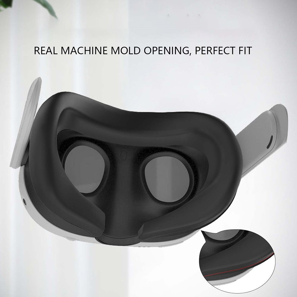For Meta Quest 3 VR Headset Eye Mask Soft Silicone Anti-sweat Protective Cover