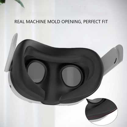 For Meta Quest 3 VR Headset Eye Mask Soft Silicone Anti-sweat Protective Cover