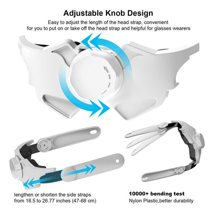 JYS JYS-MQ010 For Meta Quest 3 VR Headset Adjustable Head Strap Pressure Reduce Fixing Headband
