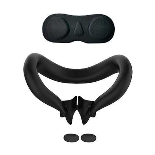 For Meta Quest 3 VR Headset Silicone Face Mask + Lens Protective Cover + 2 Rocker Cap