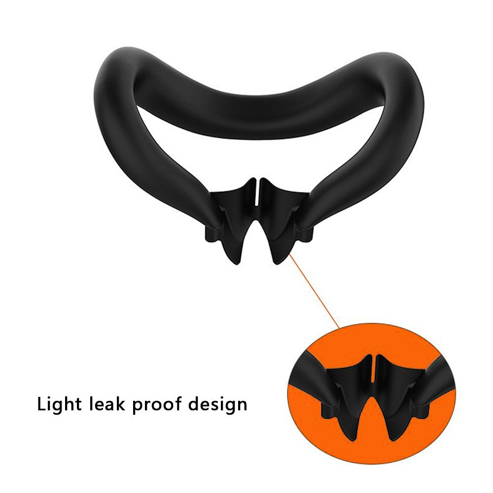 For Meta Quest 3 VR Headset Silicone Face Mask + Lens Protective Cover + 2 Rocker Cap