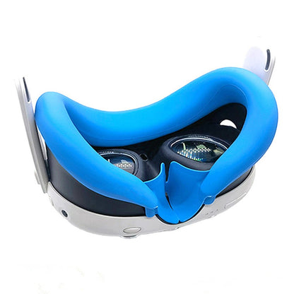For Meta Quest 3 VR Headset Silicone Face Mask + Lens Protective Cover + 2 Rocker Cap