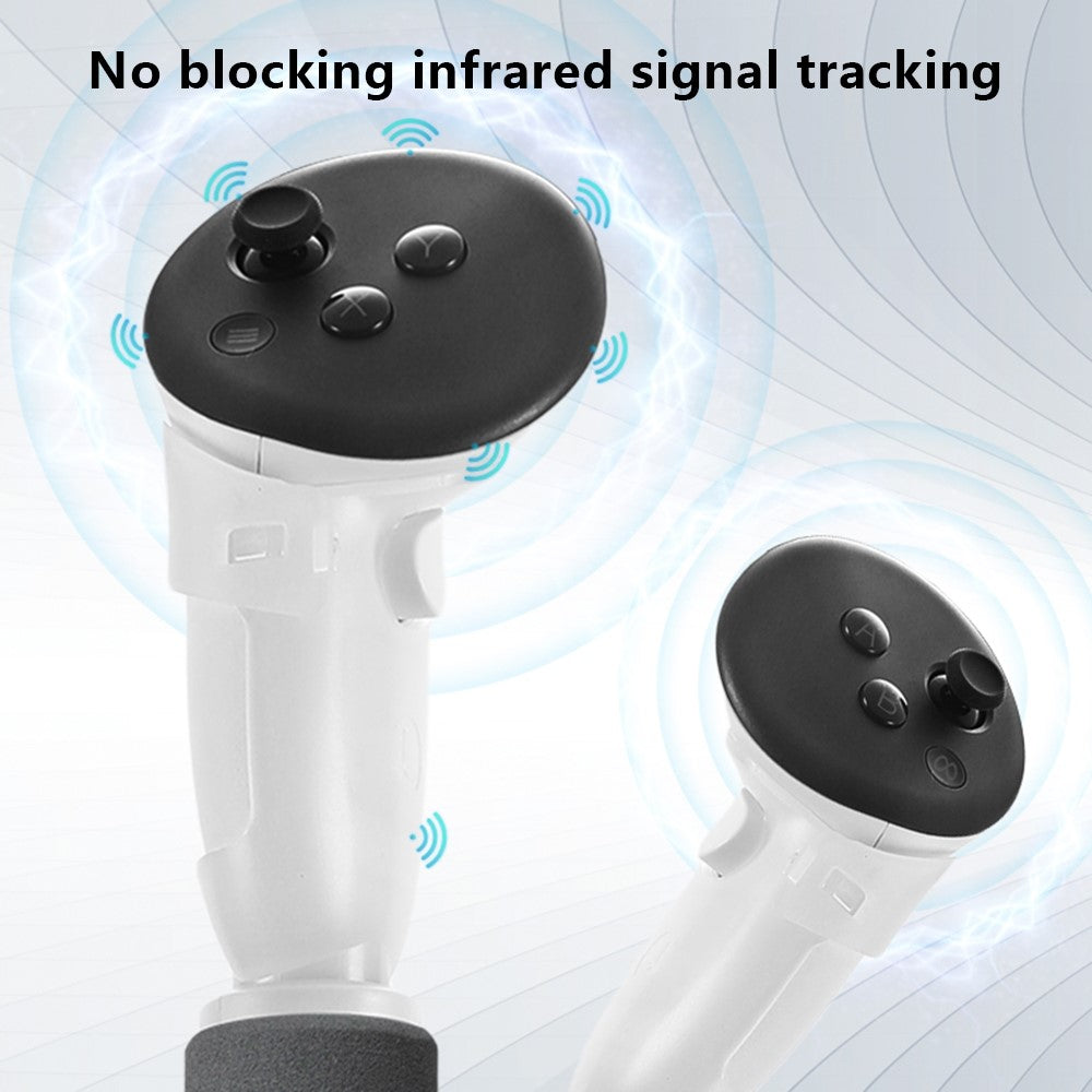 HIBLOKS Gamepad Stick for Oculus Quest 3 Handles Extension Controller Grips ABS+Sponge VR Controller