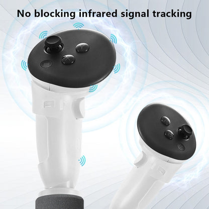 HIBLOKS Gamepad Stick for Oculus Quest 3 Handles Extension Controller Grips ABS+Sponge VR Controller