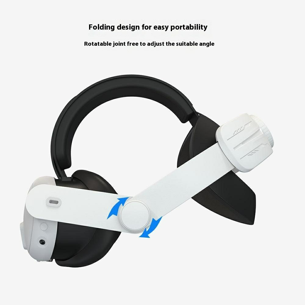 Adjustable VR Head Strap for Meta Quest 3S Folding Portable VR Headband