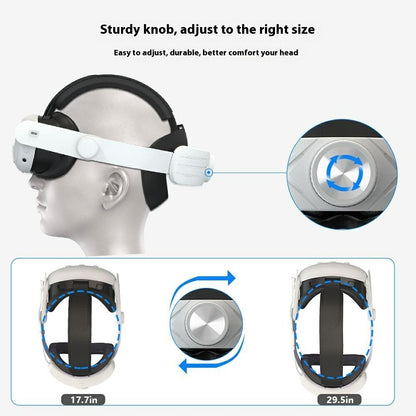 Adjustable VR Head Strap for Meta Quest 3S Folding Portable VR Headband