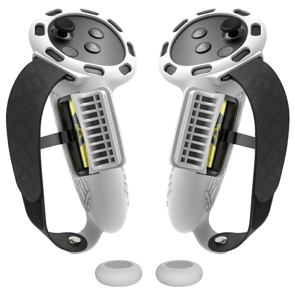 1 Pair For Meta Quest 3 / 3S Controller Grips Cover Silicone Extended Handle Accessories