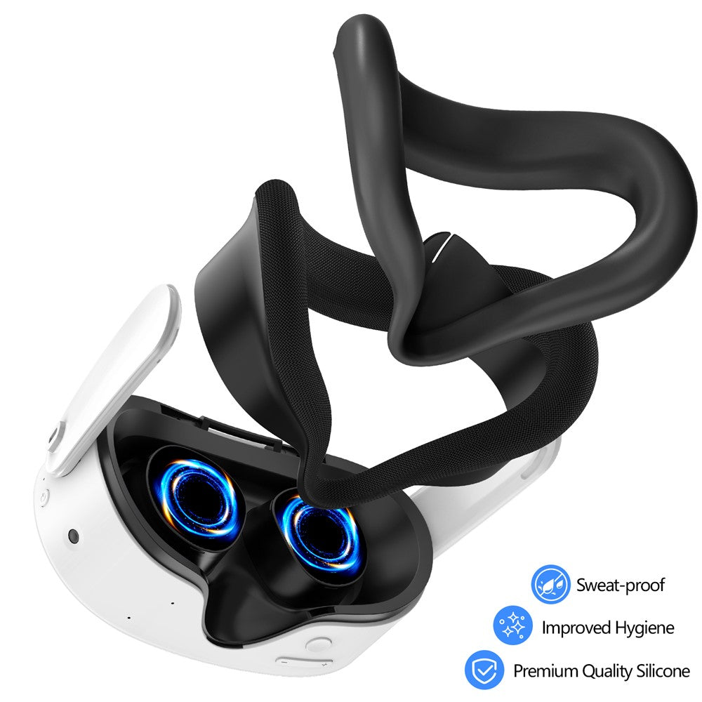 For Meta Quest 3S Silicone Accessory Set with VR Headset Cover  /  Controller Grips  /  Face Mask