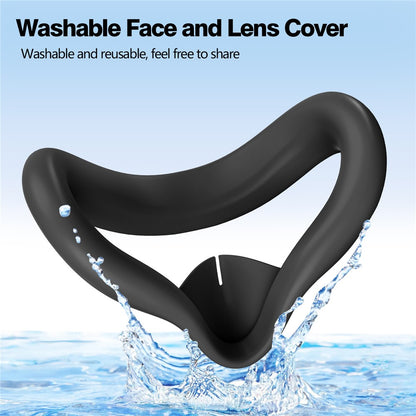 For Meta Quest 3S Silicone Accessory Set with VR Headset Cover  /  Controller Grips  /  Face Mask