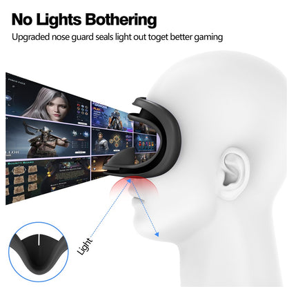 For Meta Quest 3S Silicone Accessory Set with VR Headset Cover  /  Controller Grips  /  Face Mask