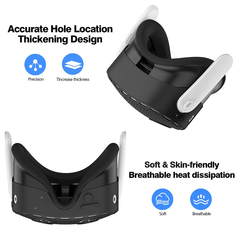 For Meta Quest 3S Silicone Accessory Set with VR Headset Cover  /  Controller Grips  /  Face Mask