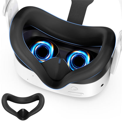 For Meta Quest 3S Silicone Accessory Set with VR Headset Cover  /  Controller Grips  /  Face Mask