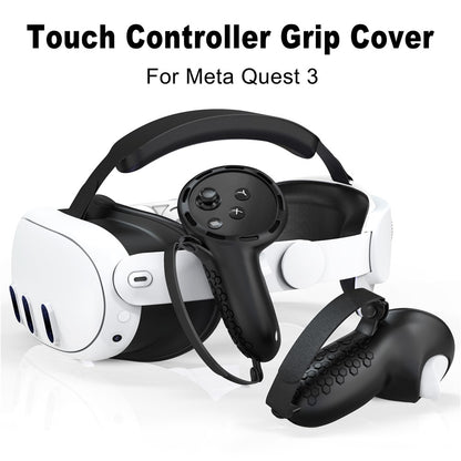 For Meta Quest 3S Silicone Accessory Set with VR Headset Cover  /  Controller Grips  /  Face Mask