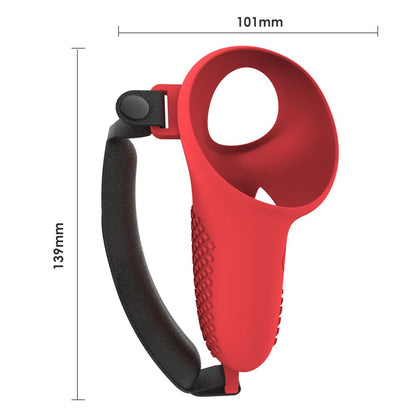 1 Pair for Meta Quest 3 / 3S Touch Controller Protective Cover Anti-Drop Silicone Case with Hand Strap