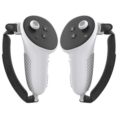 1 Pair for Meta Quest 3 / 3S Touch Controller Protective Cover Anti-Drop Silicone Case with Hand Strap
