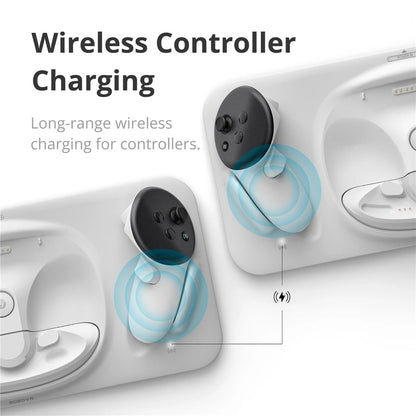 BOBOVR D3 For Meta Quest 3 VR Headset Controller Battery Charging Dock with 2 Batteries