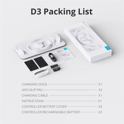 BOBOVR D3 For Meta Quest 3 VR Headset Controller Battery Charging Dock with 2 Batteries