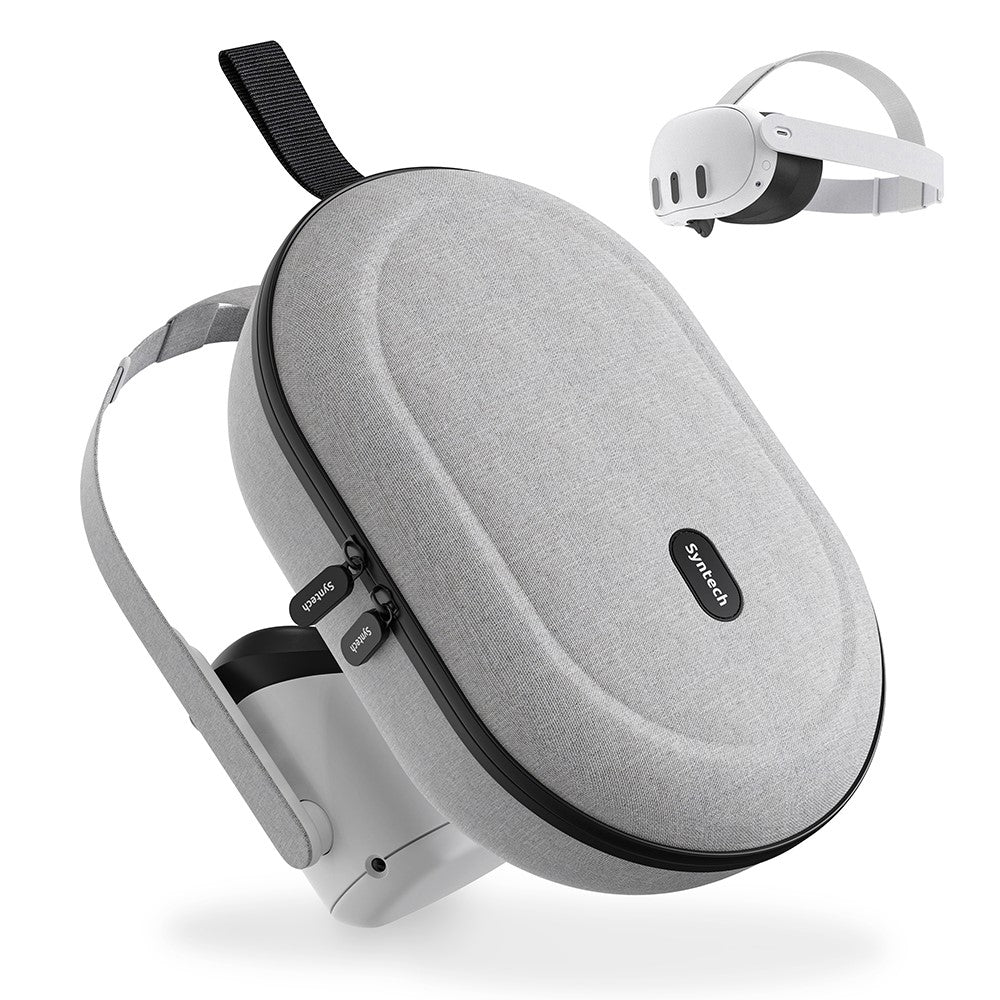 SYNTECH Size S Storage Case for Meta Quest 3S  /  Quest 3  /  Quest 2 VR Headset EVA Hard Shell Carrying Bag
