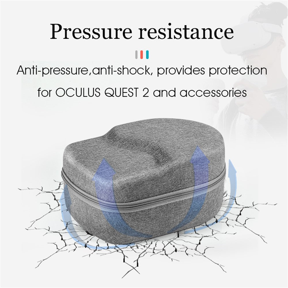 DEVASO For Oculus Quest 2 VR Glasses Portable Storage Bag Oxford Cloth Handbag Carrying Case