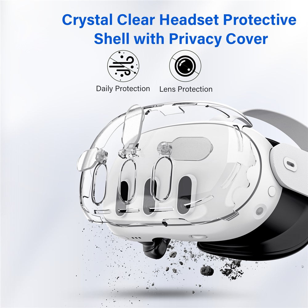 JYS JYS-MQ016 For Meta Quest 3 Headset Protective Shell Handle Cover Silicone Eye Mask Set